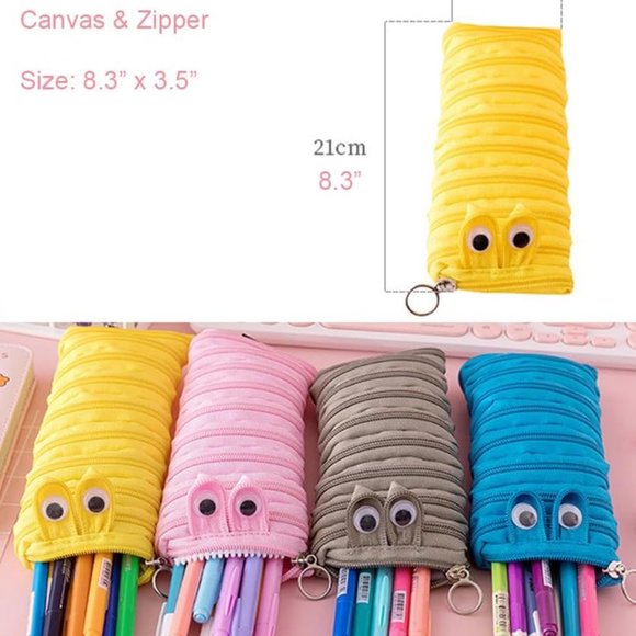 Zipper Case Zipper Pouch Zipper Bag Wallet for Travel Storage BLUE - Picture 3 of 3